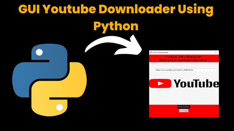 GUI Youtube Downloader Using Python - CodeWithCurious