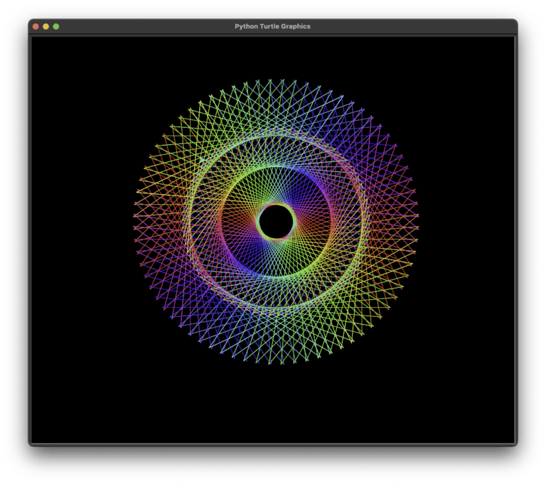 Drawing Patterns Using Python Turtle with Source Code - CodeWithCurious