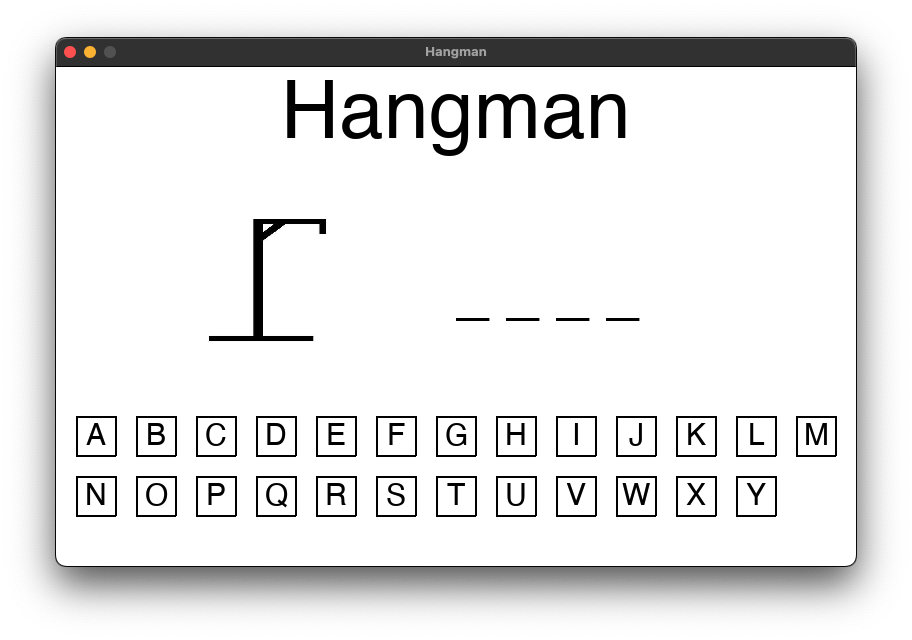 hangman using python output