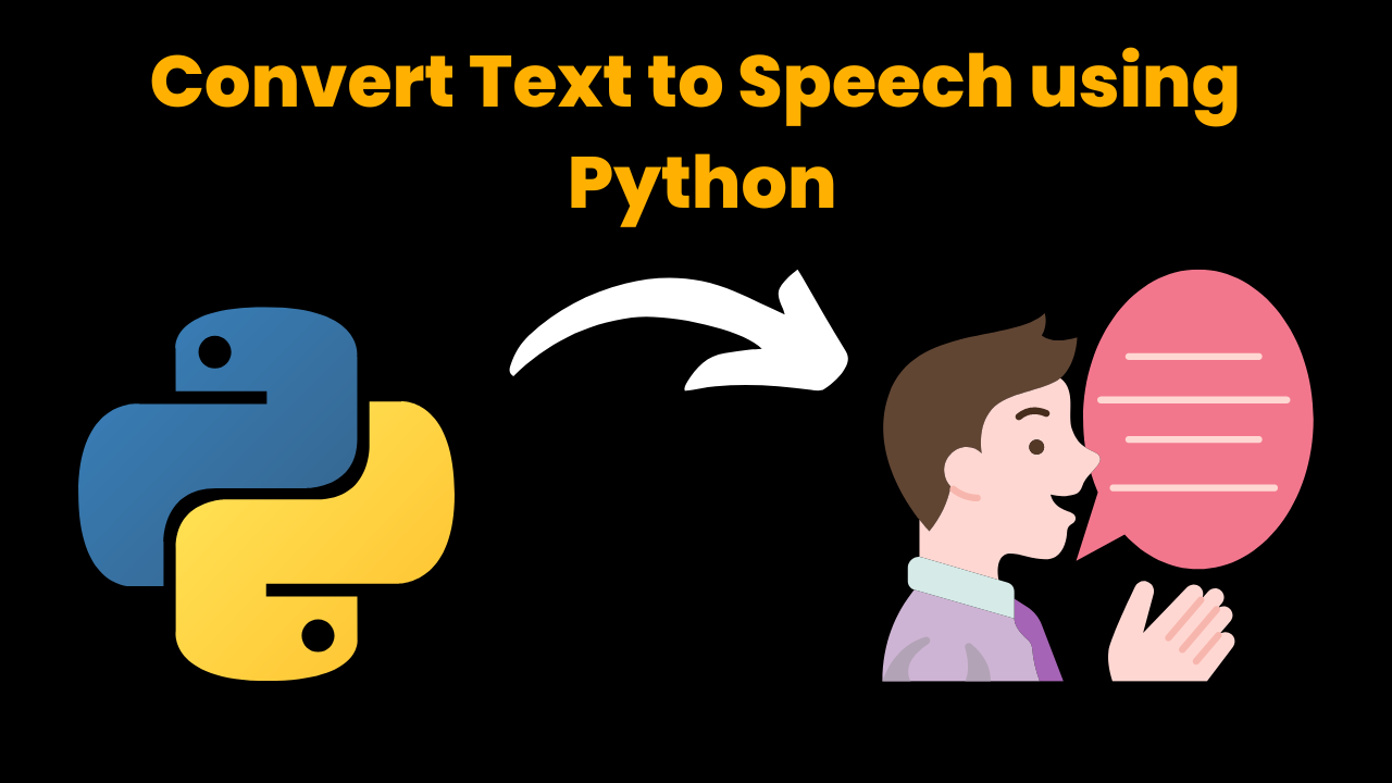 Convert text into speech using python
