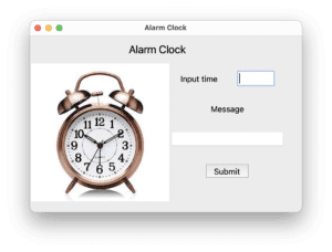 GUI alarm Clock Using Python With Source Code - CodeWithCurious