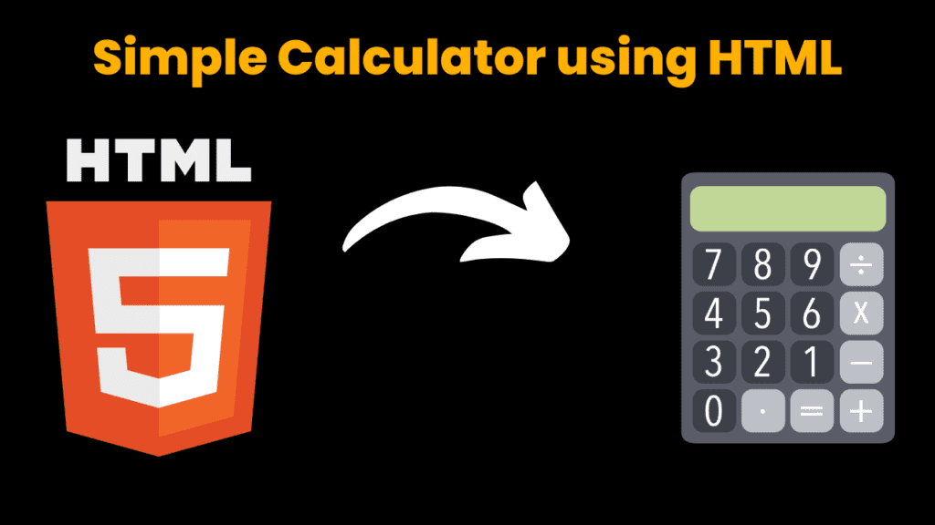 Make a Simple calculator using html css and js CodeWithCurious