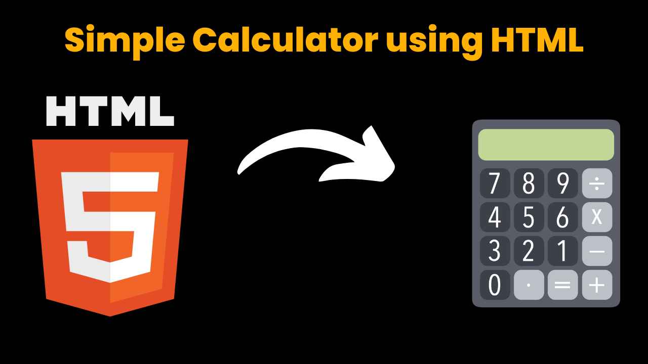 calculator using hTml css javascript