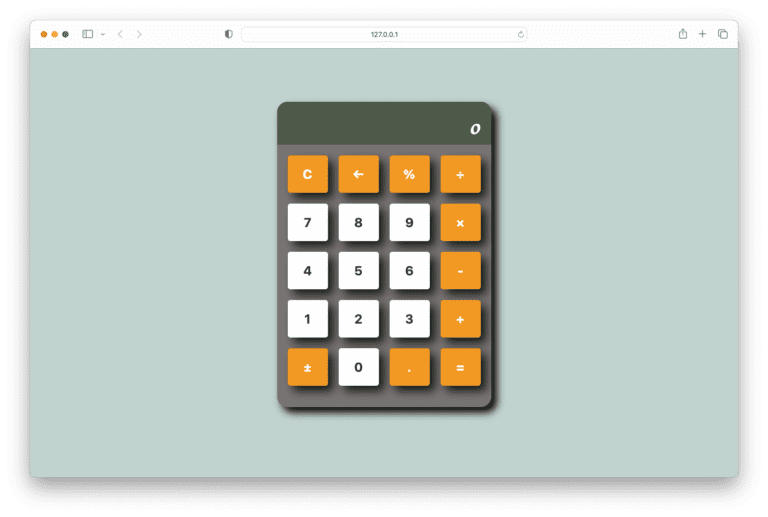 Make a Simple calculator using html css and js CodeWithCurious