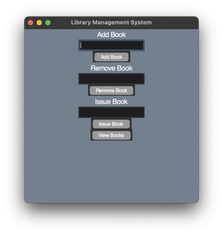 Library Management using Python GUI With Source Code - CodeWithCurious