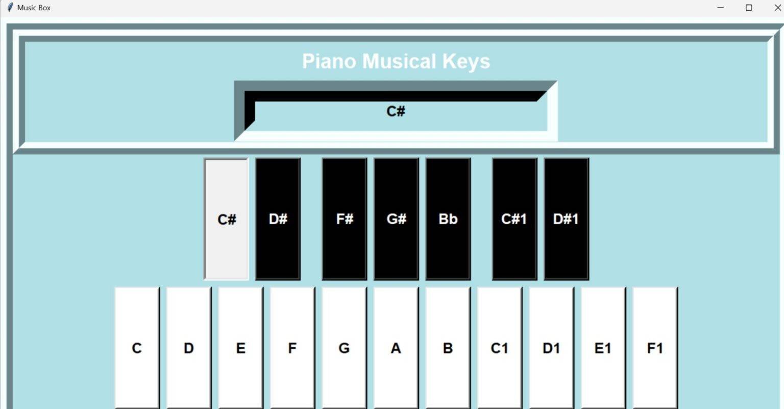 Creating GUI Piano Using Python With Source Code - CodeWithCurious