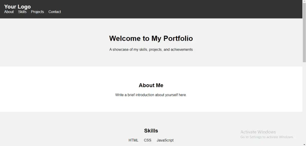 Personal Portfolio Website Using HTML , CSS , JavaScript With Source ...