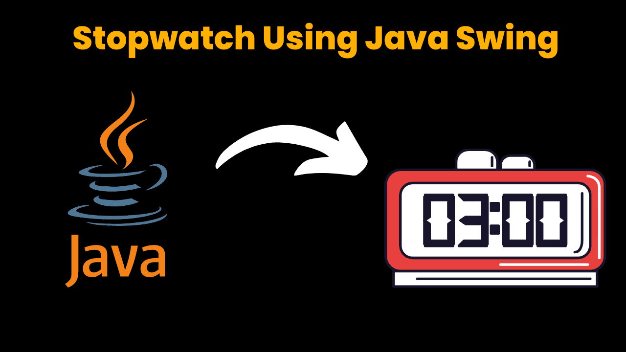 Stopwatch Using Java Swing With Source Code - CodeWithCurious