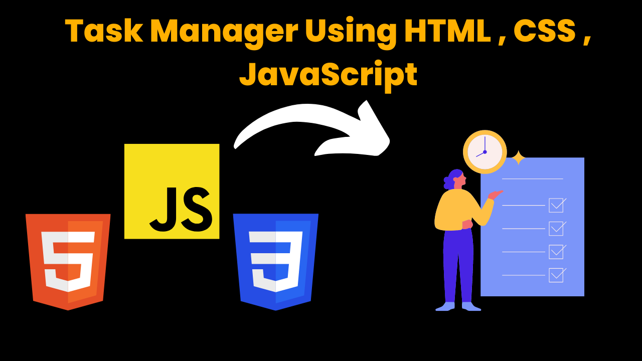 Task Manager Using HTML , CSS , JavaScript