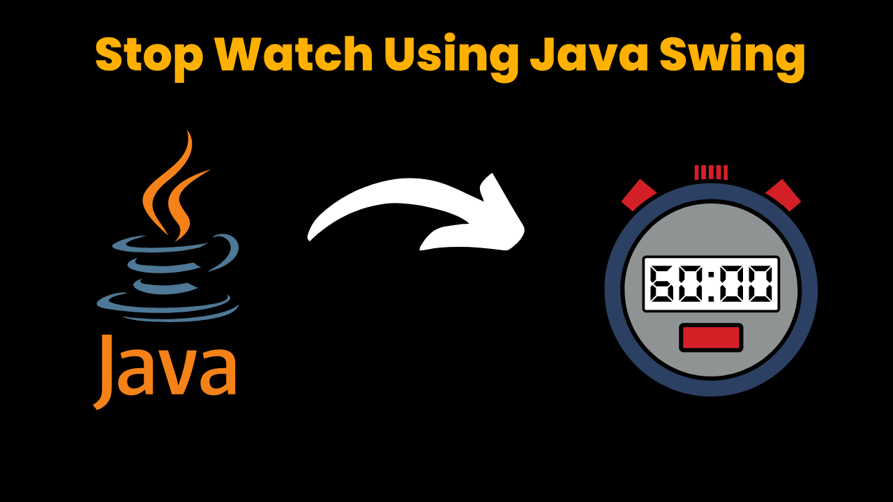 Stop Watch Using Java Swing