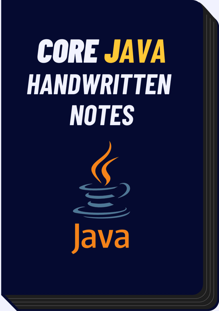 Master Core Java with our comprehensive handwritten notes!