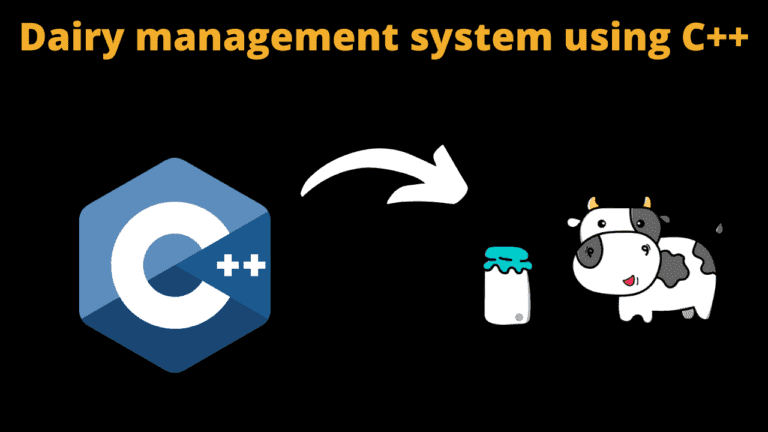 Dairy management system in C++