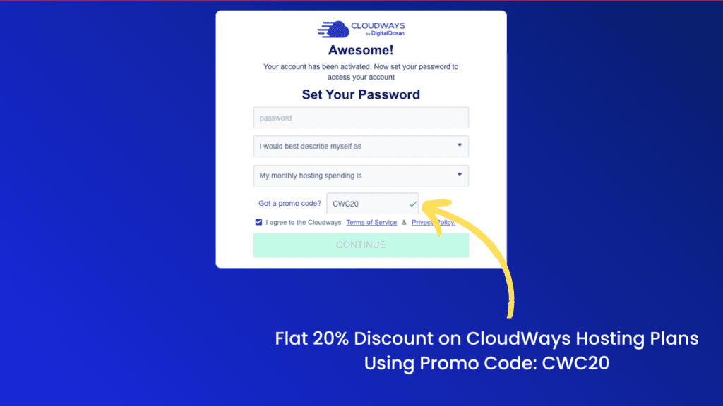 Cloudways Promo code : Flat 20% Discount on CloudWays Hosing Plans