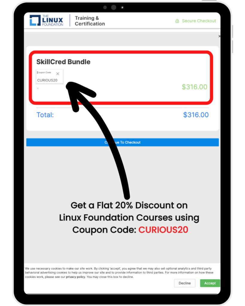 LINUX FOUNATION Discount Coupon