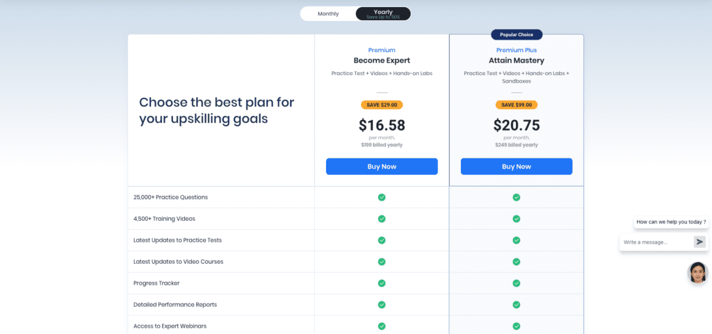 whizlabs subscription plans