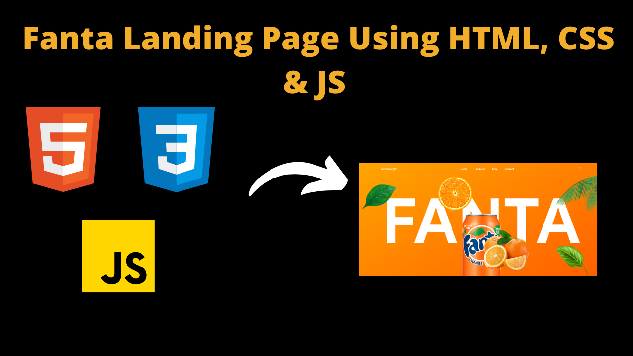 Fanta Landing Page Using HTML CSS And JS