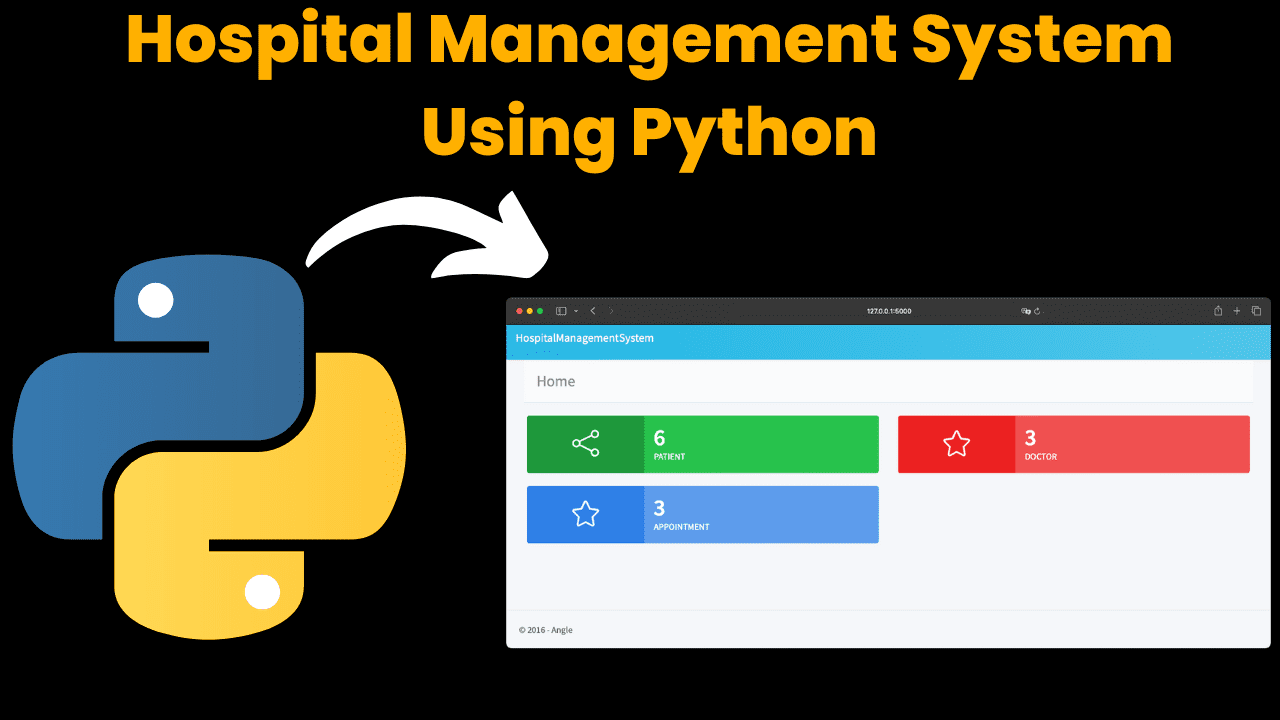 hospital mangement system using python