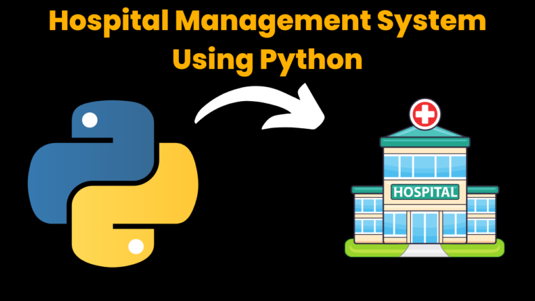 hospital management system using python
