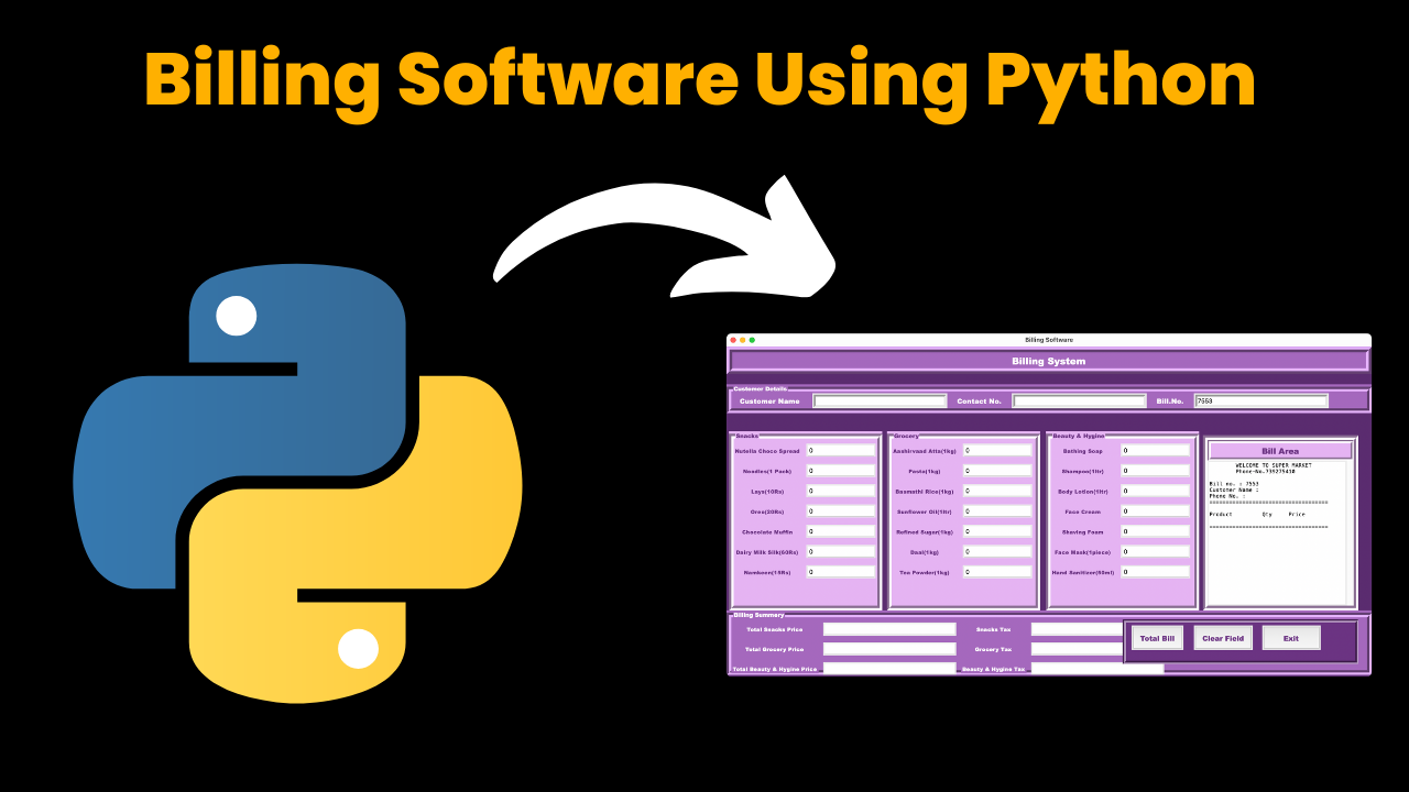 billing software using python