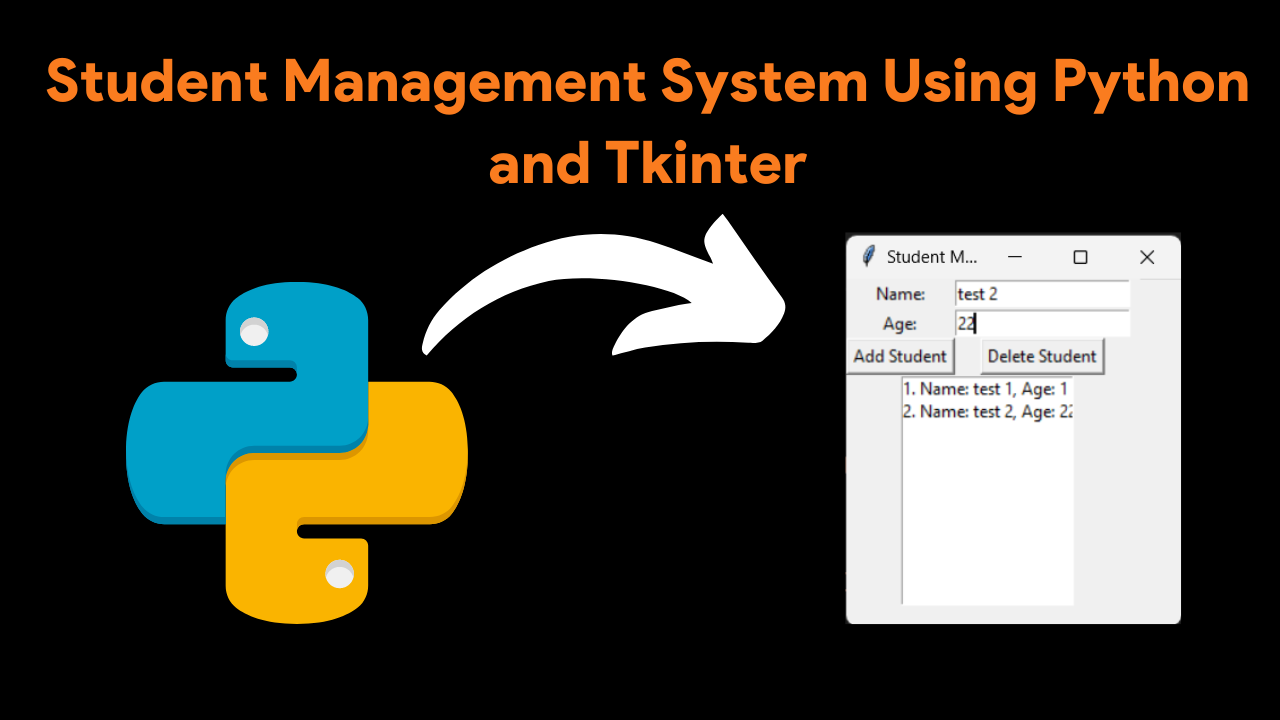 Student Management System Using Python and Tkinter - CodeWithCurious