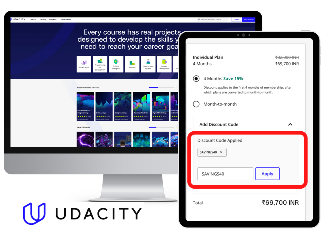 udacity discount code