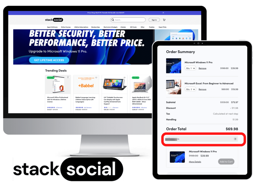  15 OFF StackSocial Coupon Code Exclusive 15 Discount