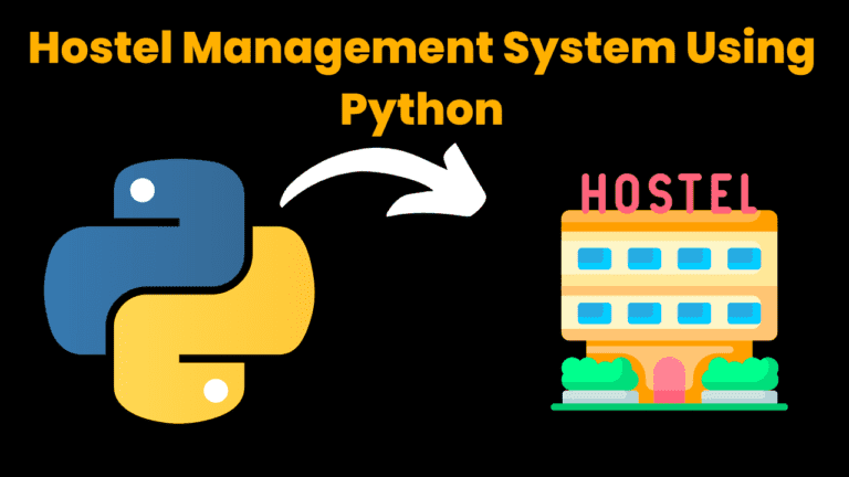 hostel management system using python
