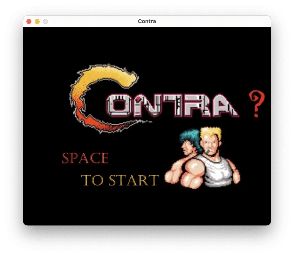 contra game using python