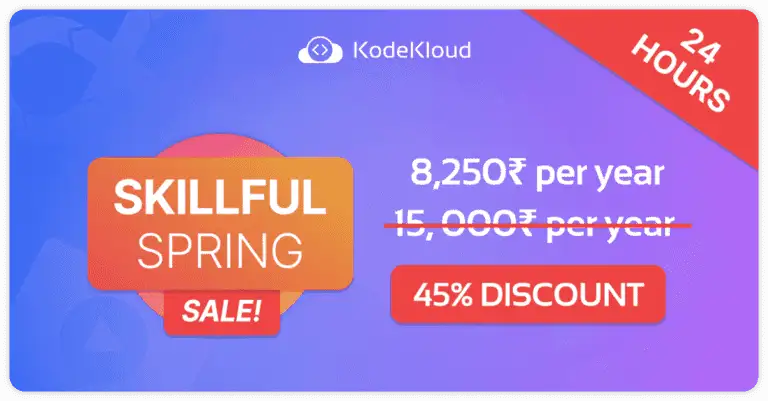 Kodekloud spring sale