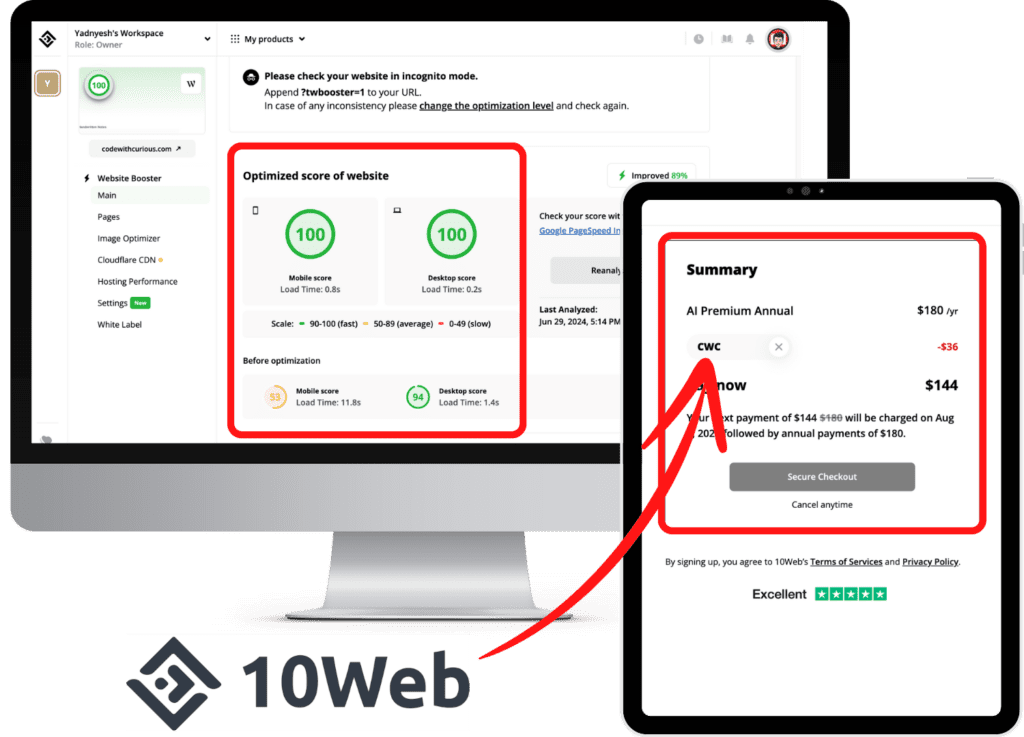 10web promo code