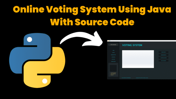 Online Voting System Using Java With Source Code GUI [Graphical User ...