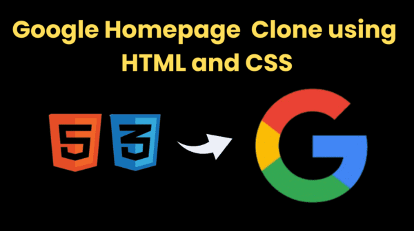 Google Home Page Clone Using HTML & CSS CodeWithCurious