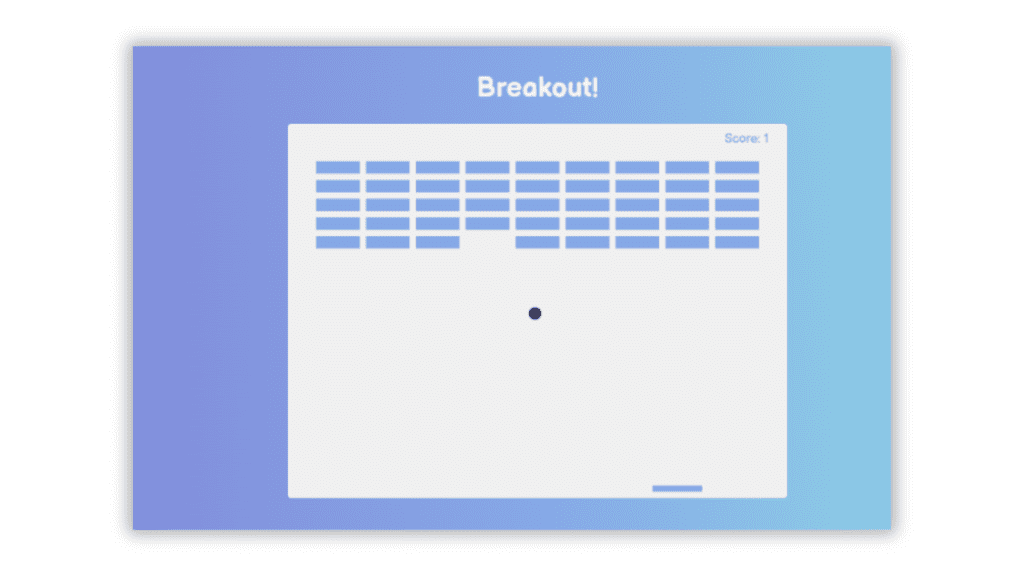 Breakout Game Using HTML CSS & JavaScript With Source Code