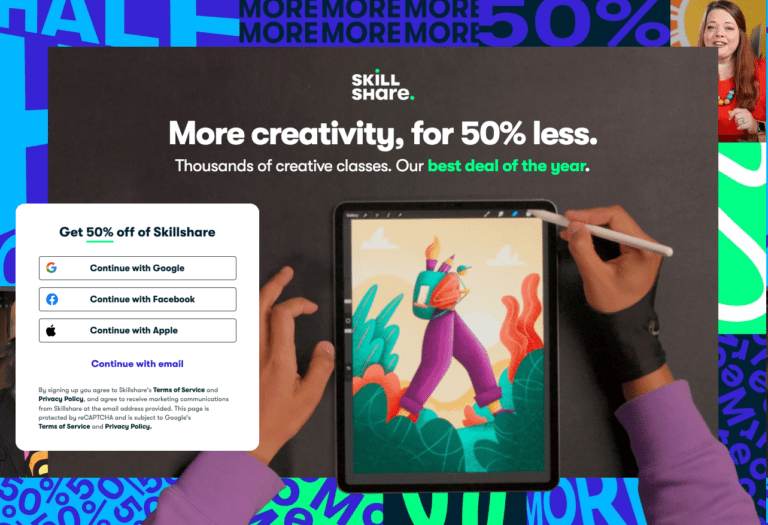 skillshare black friday sale! flat 50% discount