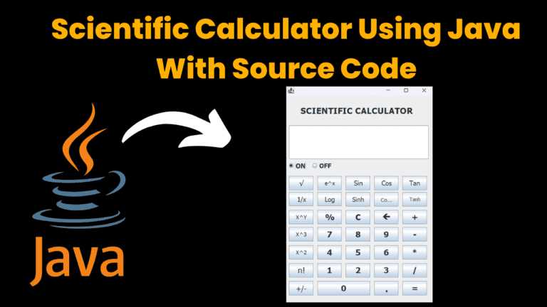 Scientific Calculator using java