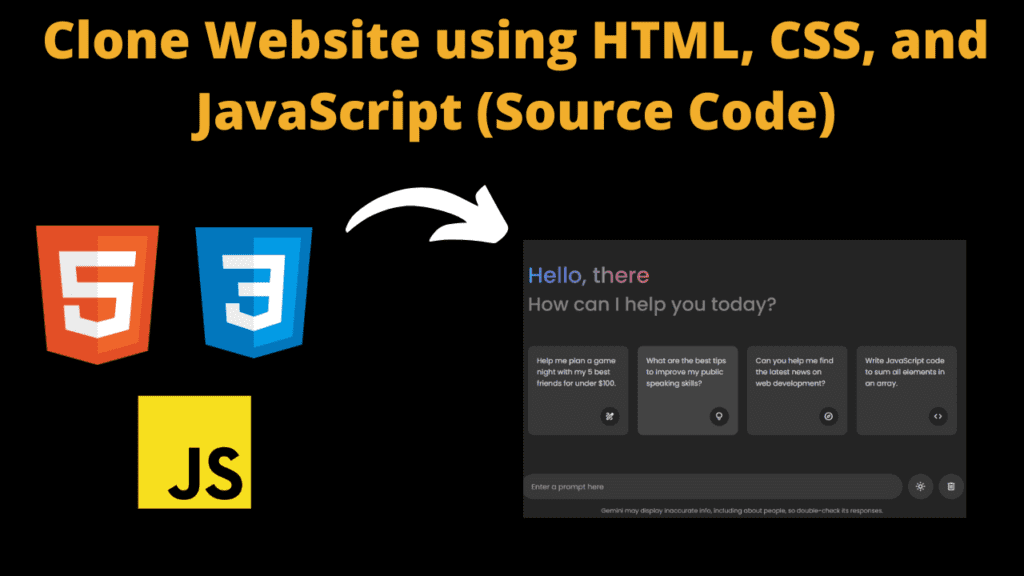 Clone Website using HTML, CSS, and JavaScript