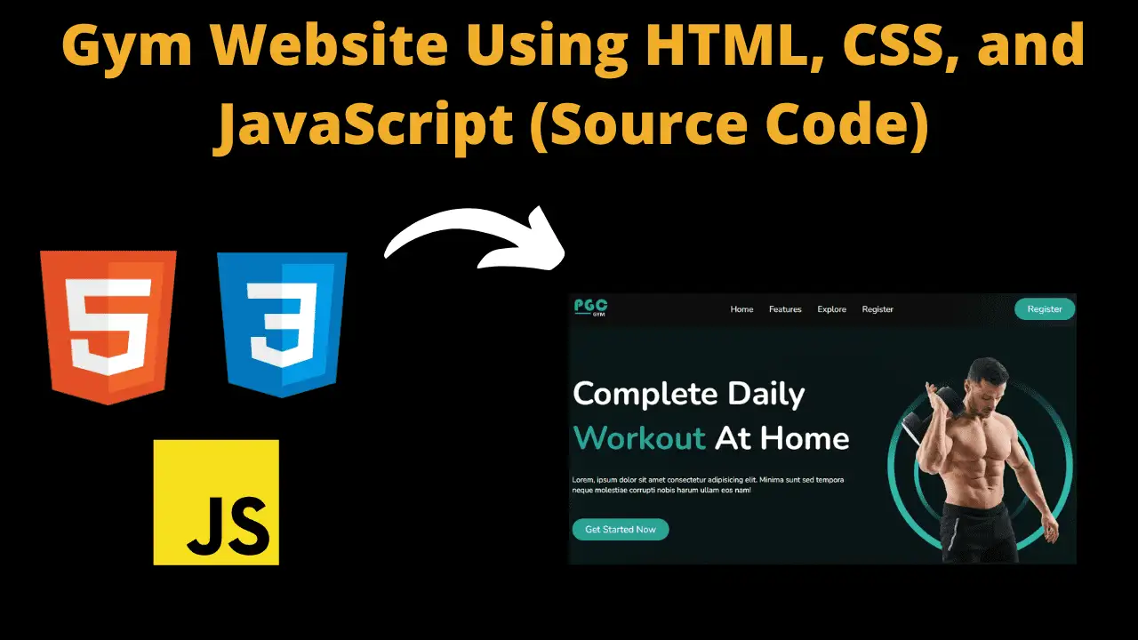 Gym Website Using HTML, CSS, and JavaScript