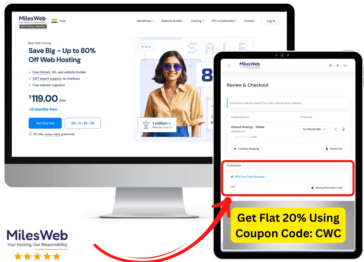 milesweb coupon