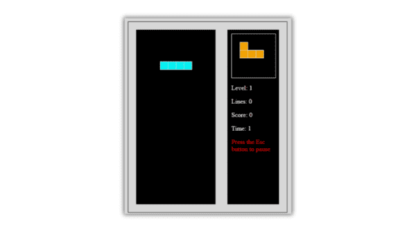 Tetris Game Using HTML CSS And JavaScript - CodeWithCurious