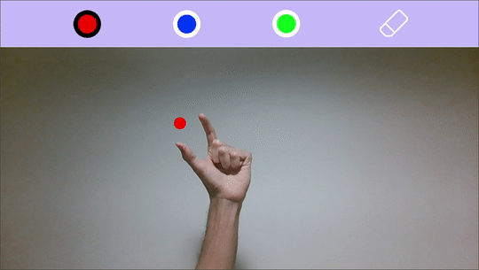 AI Virtual Painter Using Python output 2