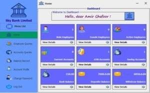 Bank management system using java Output 3