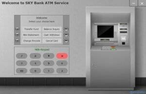 Bank management system using java Output 5