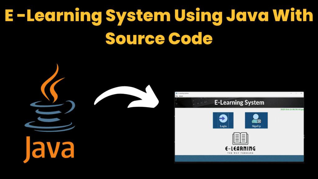 E-Learning System Using JAVA