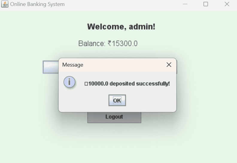 Online Banking System using JAVA- CodeWithCurious