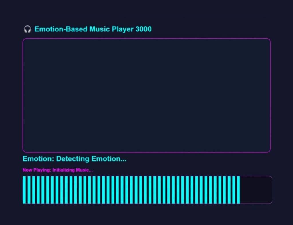 Emotion Based Music Player Using Python Output 1