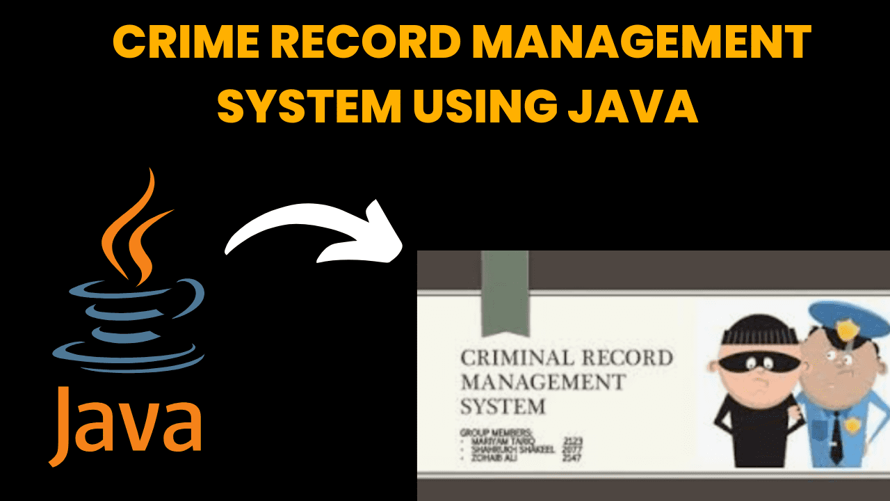 Crime Record Management System in java - CodeWithCurious