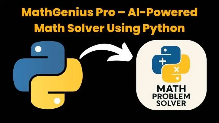 MathGenius Pro – AI-Powered Math Solver Using Python