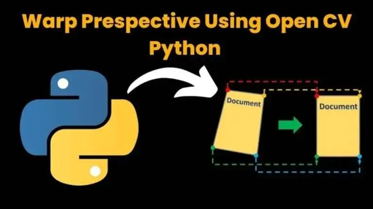 Warp Perspective Using Open CV Python
