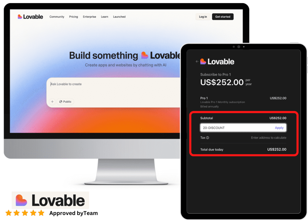lovable promo code