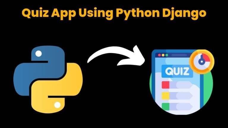 Quiz App Using Python Django